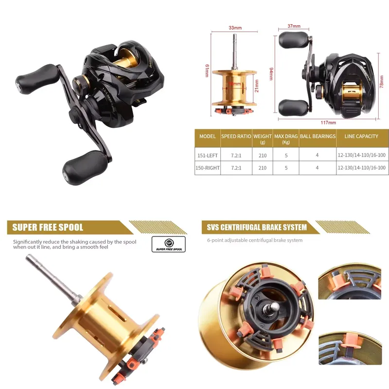 Bass One Xt 151 150 Fishing Re - đánh giá và giá Baitcasting Reel