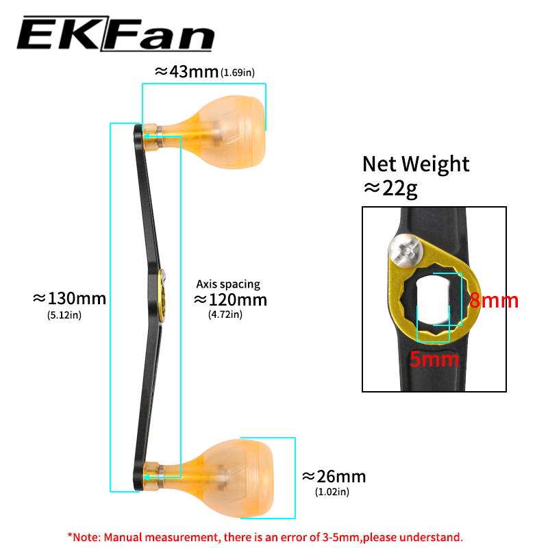 EKFan 130MM Ultralight Alloy H - đánh giá và giá Trolling Reel