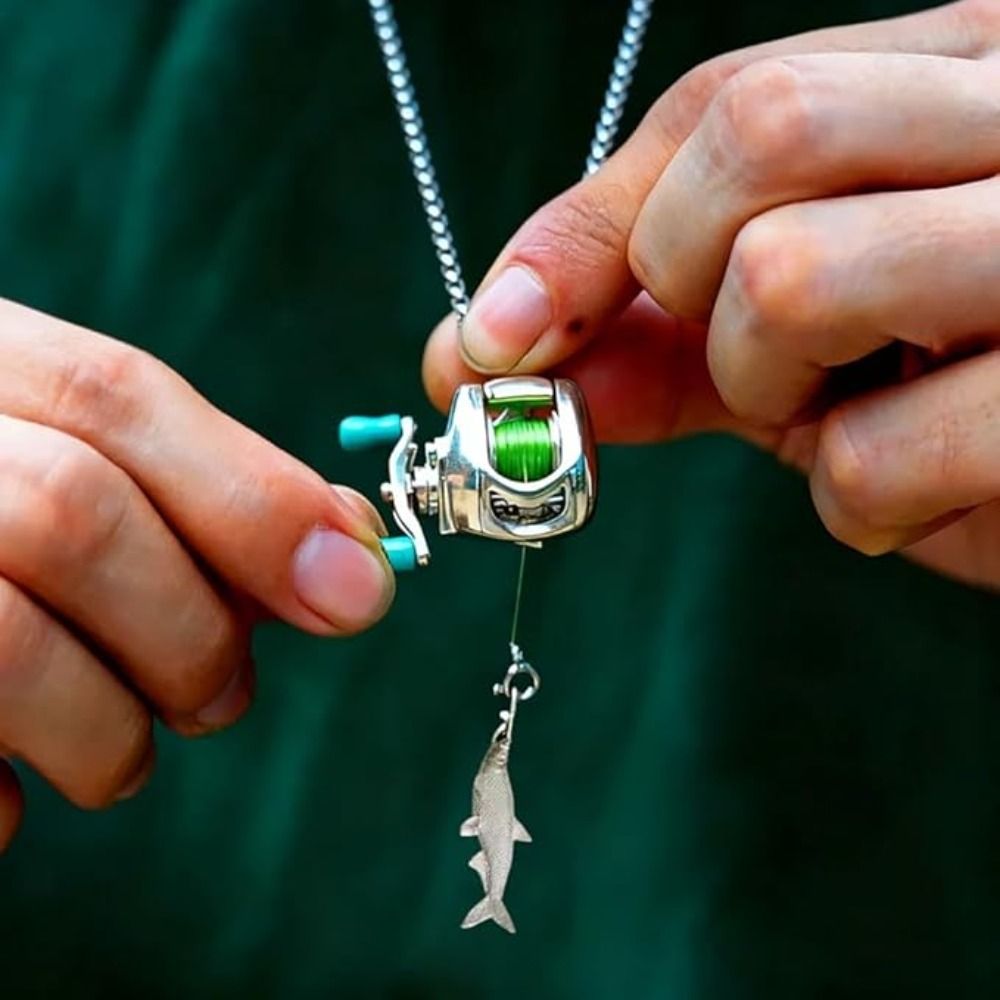 Mini Fishing Reel Necklace Fis - đánh giá và giá Reel Bag